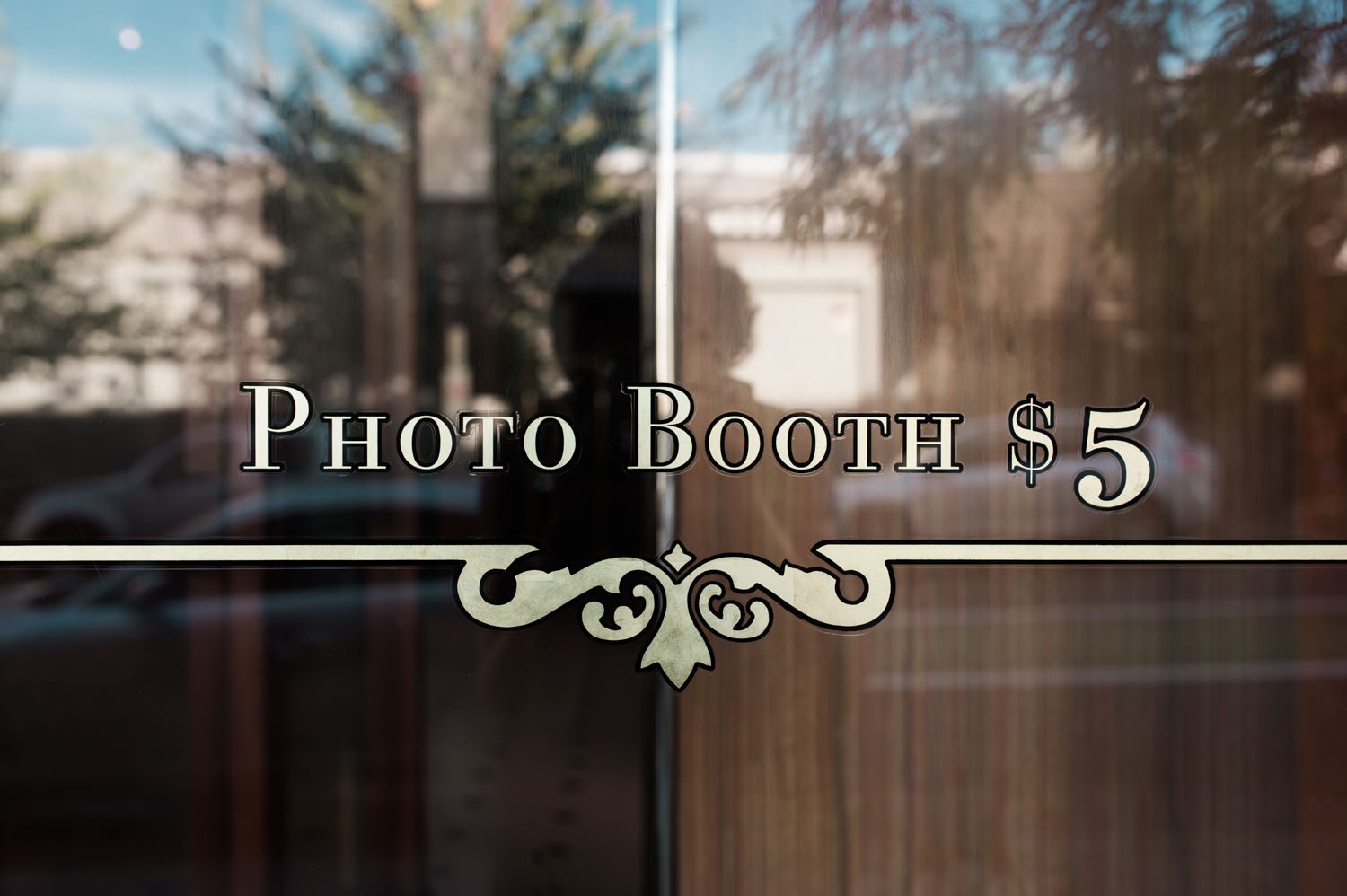 Ace Hotel photo booth sign. by Ace Hotel wedding photographer Briana Morrison