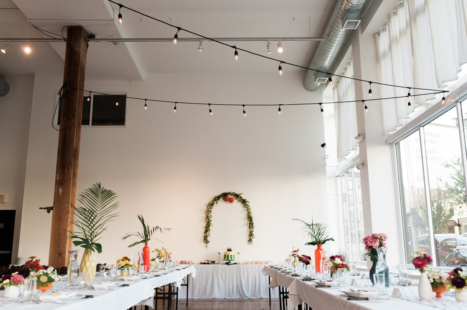 The Cleaners wedding venue styled by the bride. by Ace Hotel wedding photographer Briana Morrison