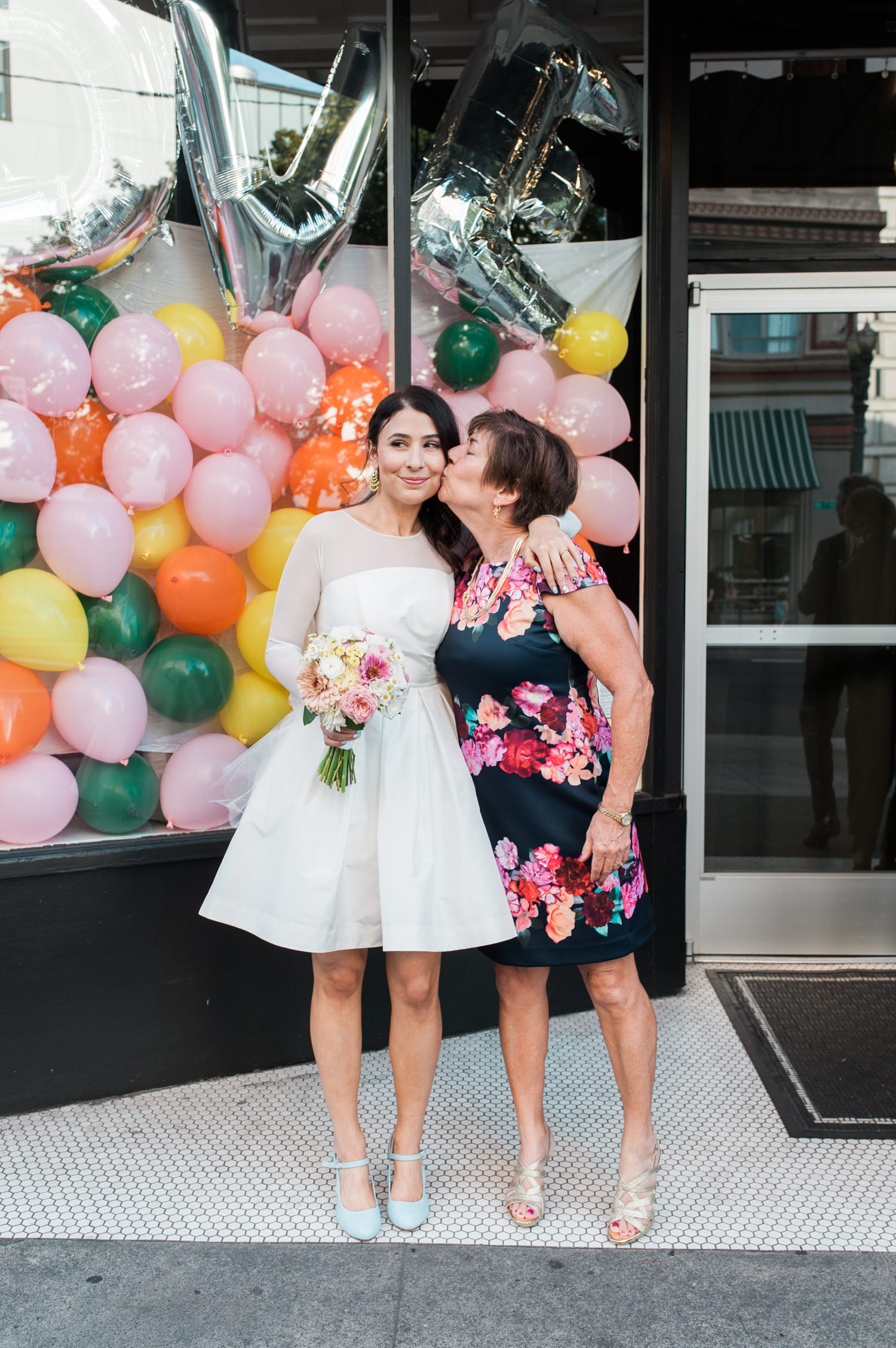 Colorful family portraits by Ace Hotel Wedding photographer Briana Morrison