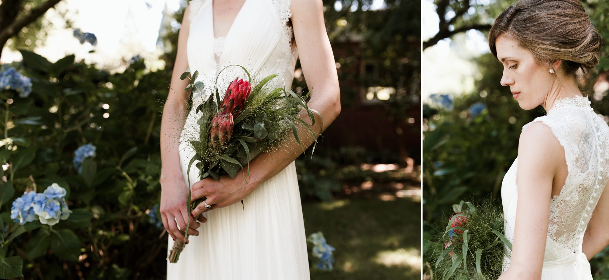 Details of the beautiful bride before the wedding ceremony. By Laurelhurst Park wedding photographer Briana Morrison