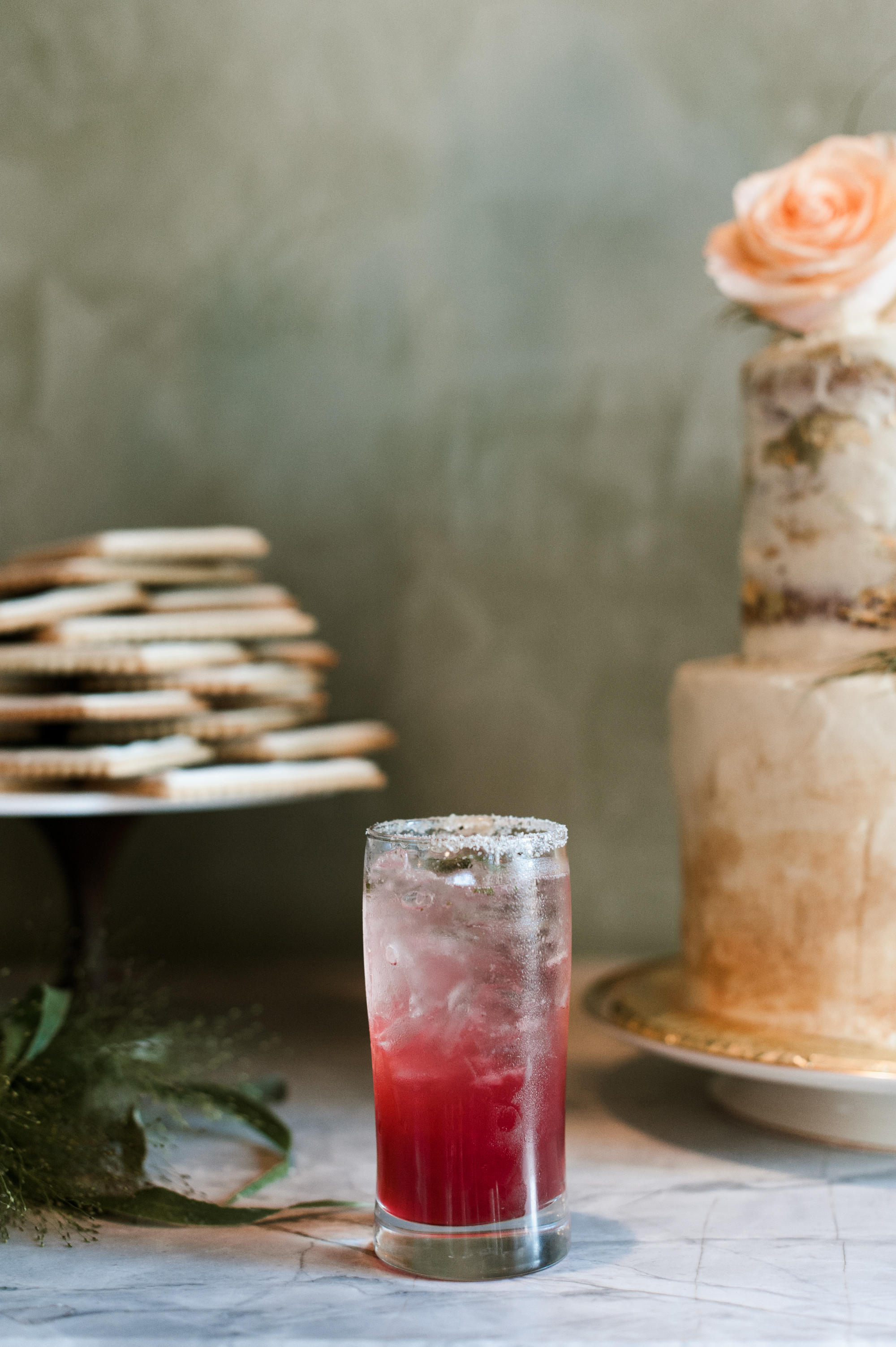 A beautiful custom cocktail. By wedding photographer Briana Morrison