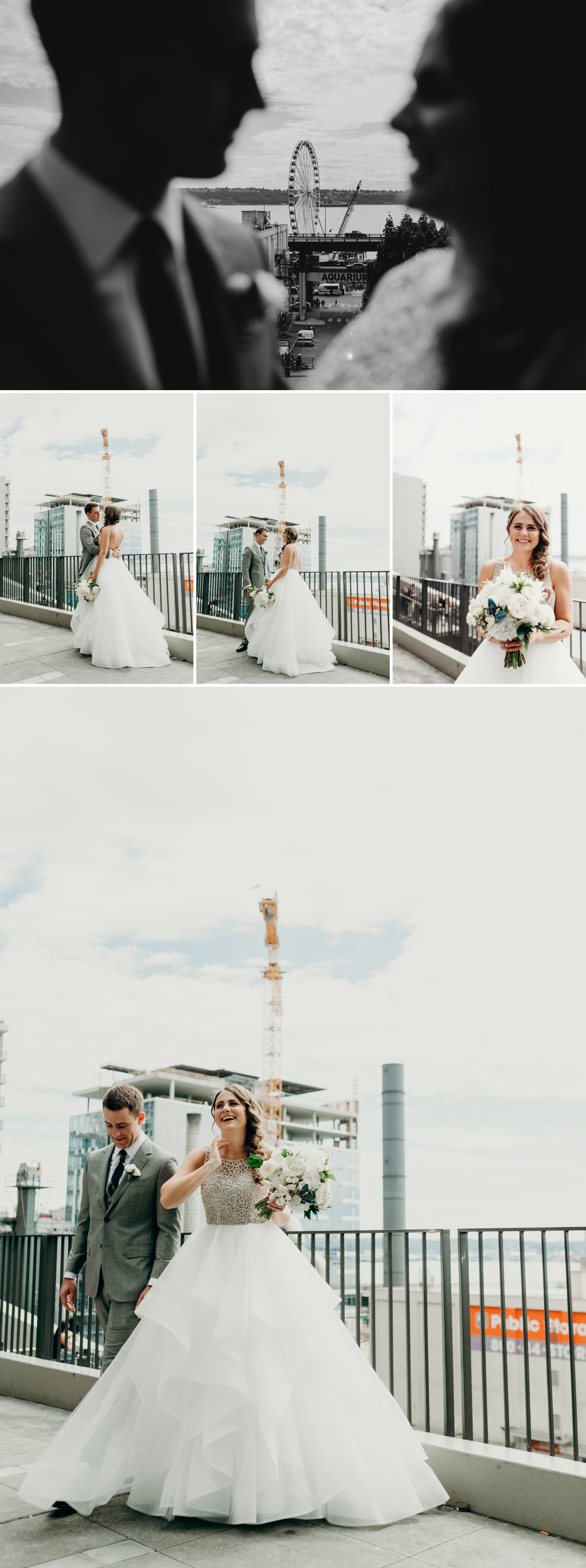 Seattle is such a romantic place for a wedding! By Sodo Park wedding photographer Briana Morrison.