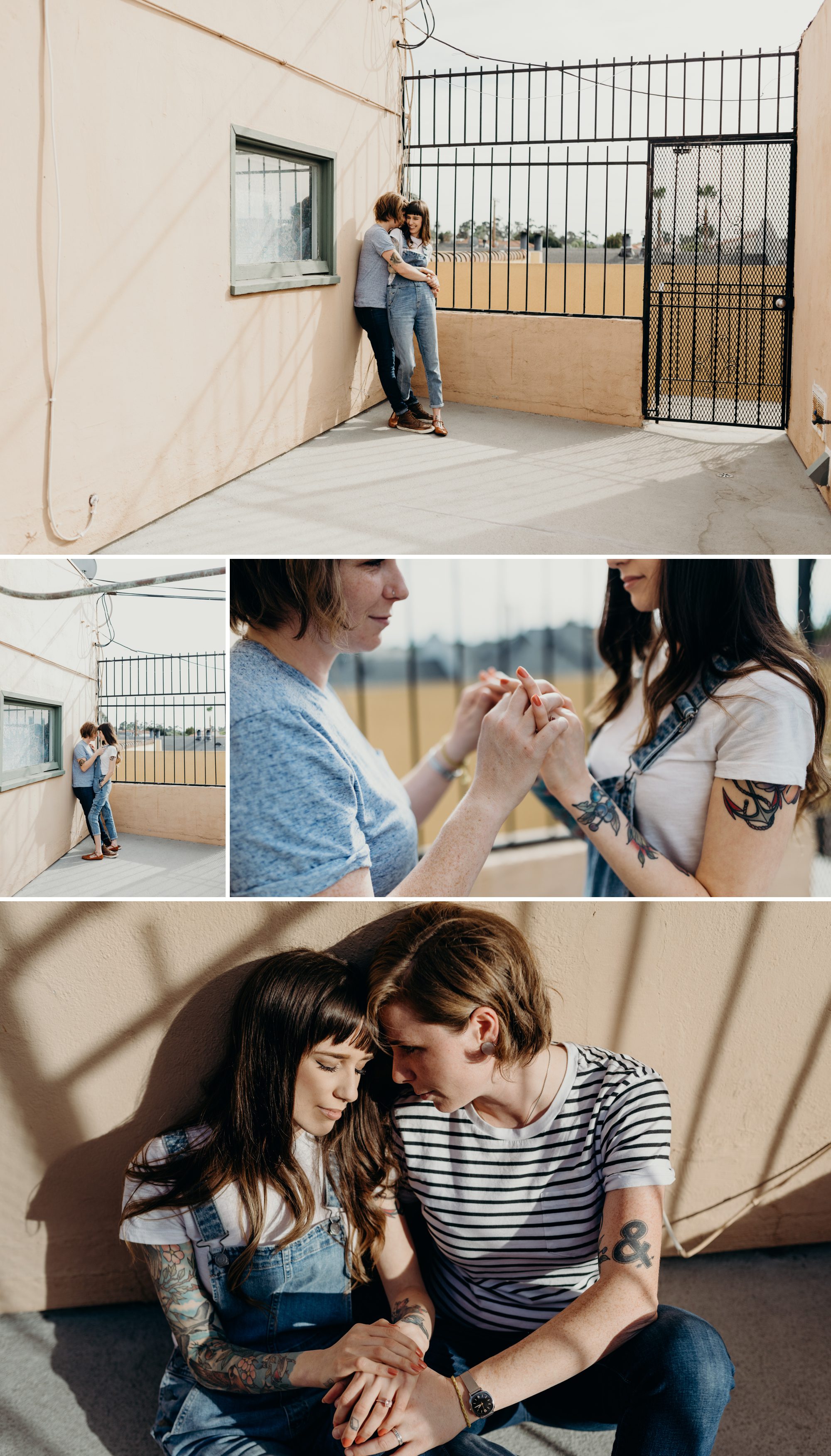 This sweet LGBTQ portrait session is pure perfection! By North Park San Diego engagement photographer Briana Morrison.