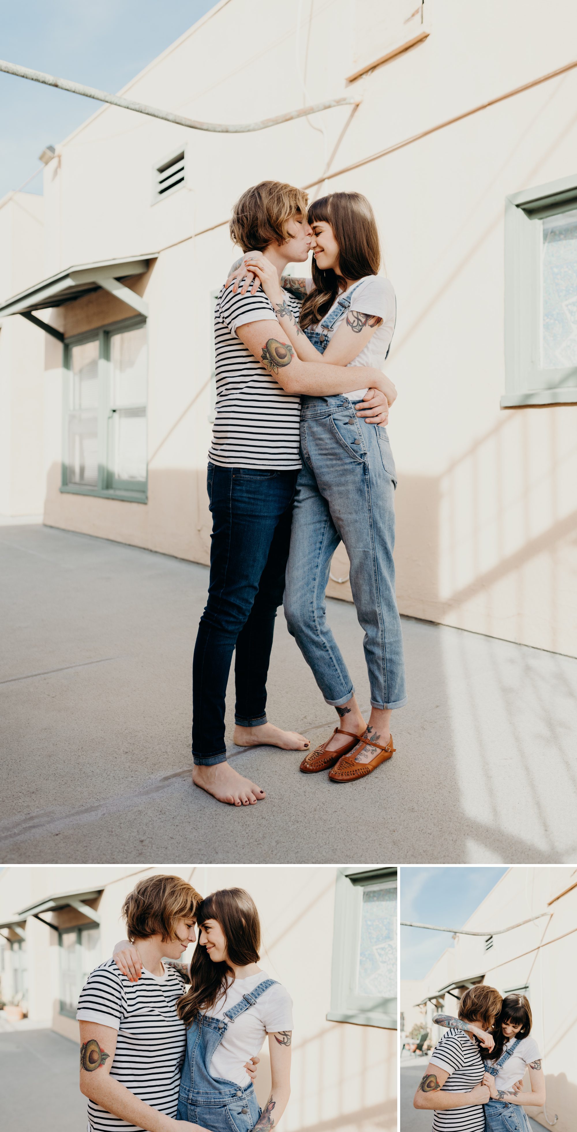 So much love between these two ladies during their portrait session! By North Park San Diego engagement photographer Briana Morrison.
