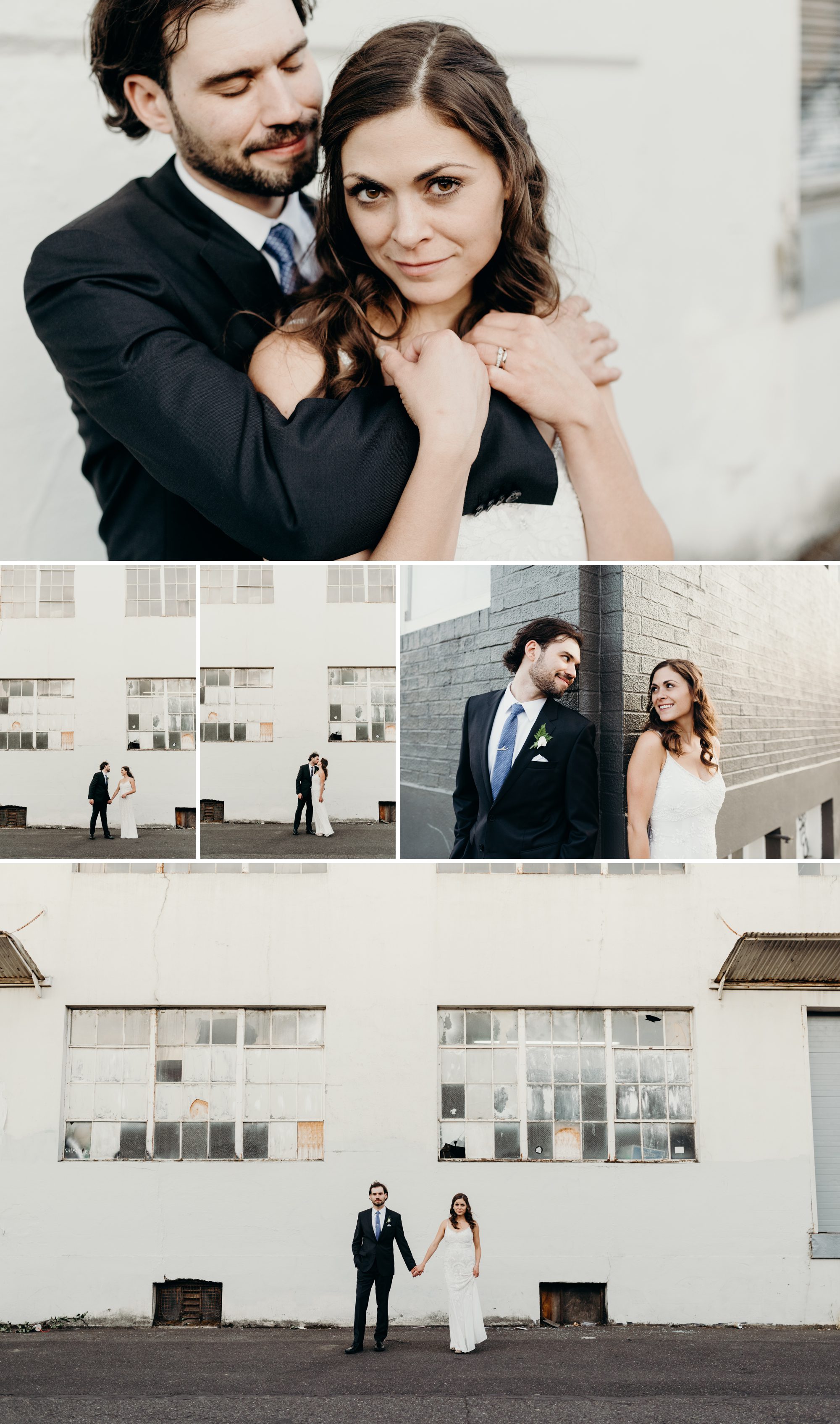 Pretty urban bridal portraits in Portland, Oregon. By Plaza del Toro wedding photographer Briana Morrison.