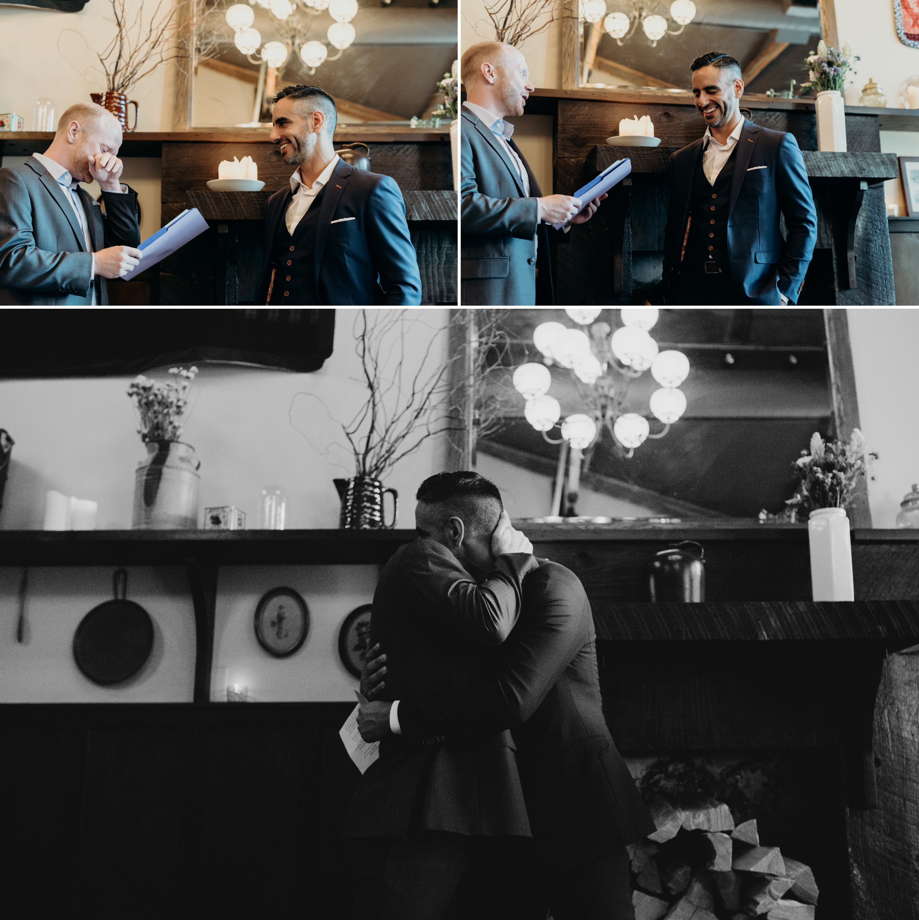Gay wedding ceremony in Portland, Oregon by Elder Hall wedding photographer Briana Morrison