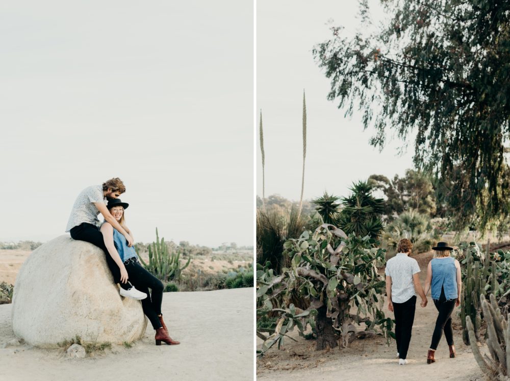 Rad cactus filled engagement session in San Diego by Briana Morrison Photography