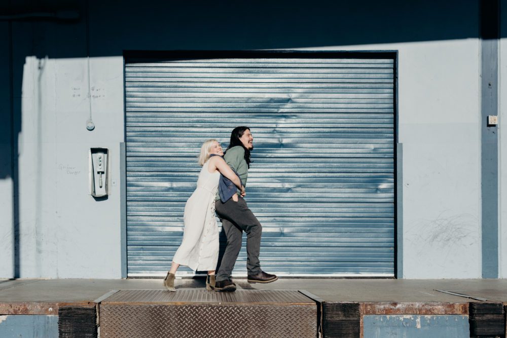 Adorable Portland, Oregon industrial engagement session by Briana Morrison Photography - Engagement Shoot Inspiration