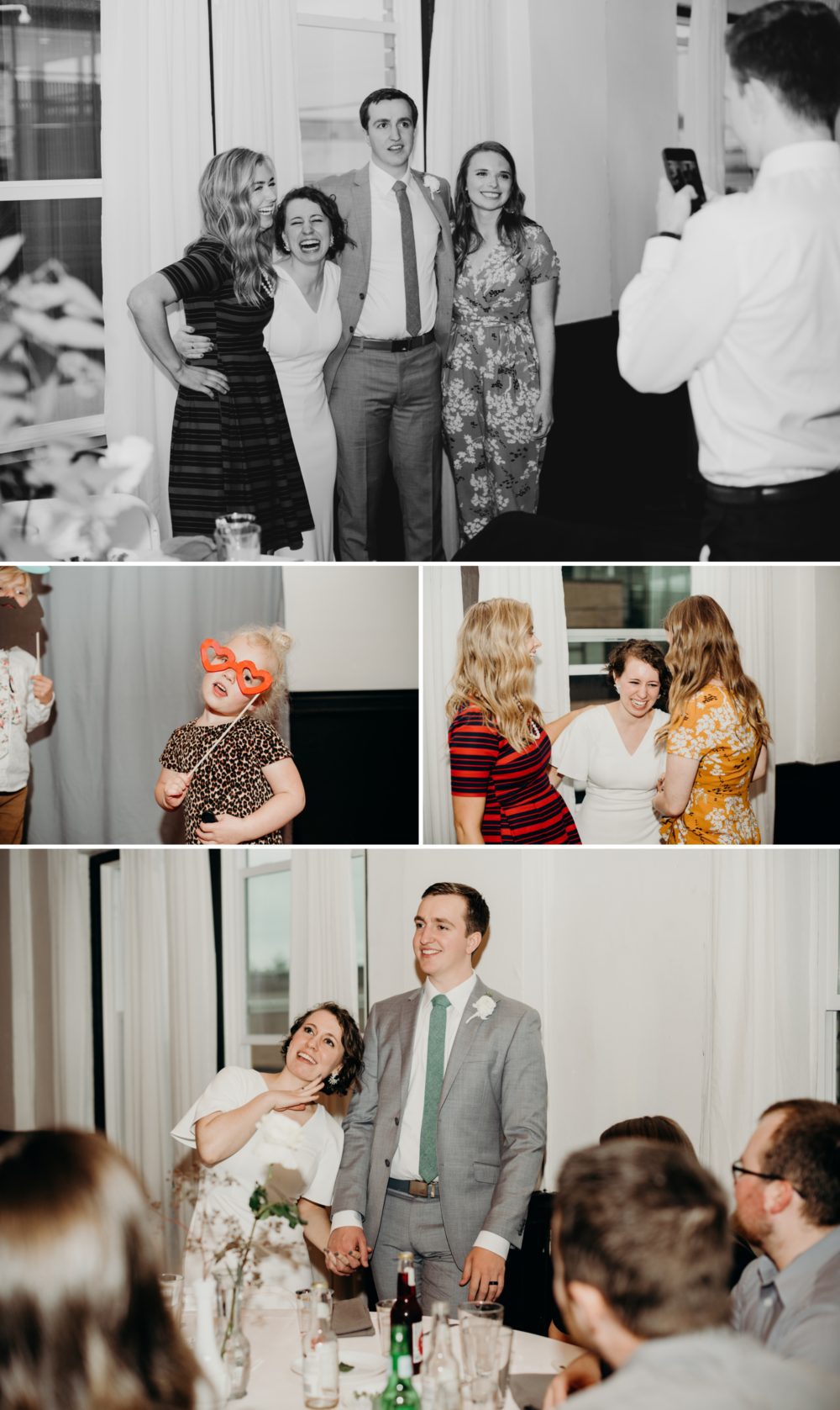 More candid photography inside the Baker Building by Portland wedding photographer Briana Morrison
