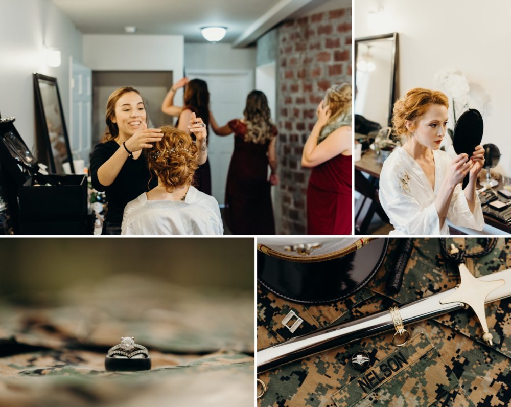 The bride gets ready - By Seattle wedding photographer Briana Morrison