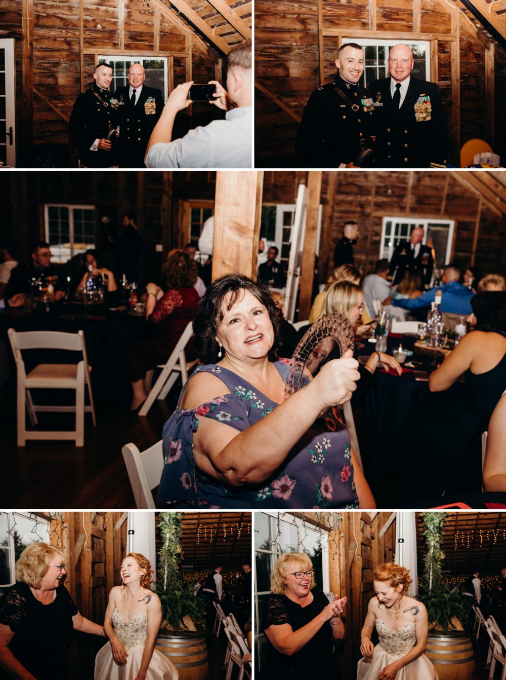 Guests at the wedding reception - Bostic Lake Ranch Wedding in Redmond, WA by Briana Morrison
