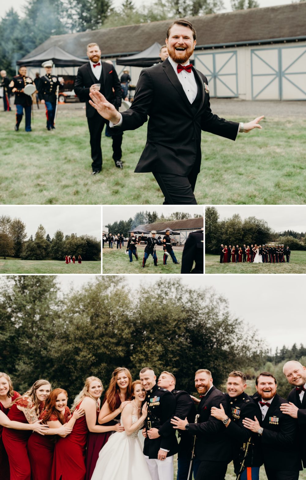 This wedding party was SO much fun! By Seattle wedding photographer Briana Morrison