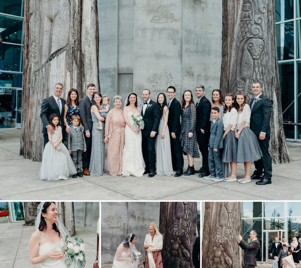 Family Photo time!  Interpretive Center Museum wedding by Briana Morrison Photography