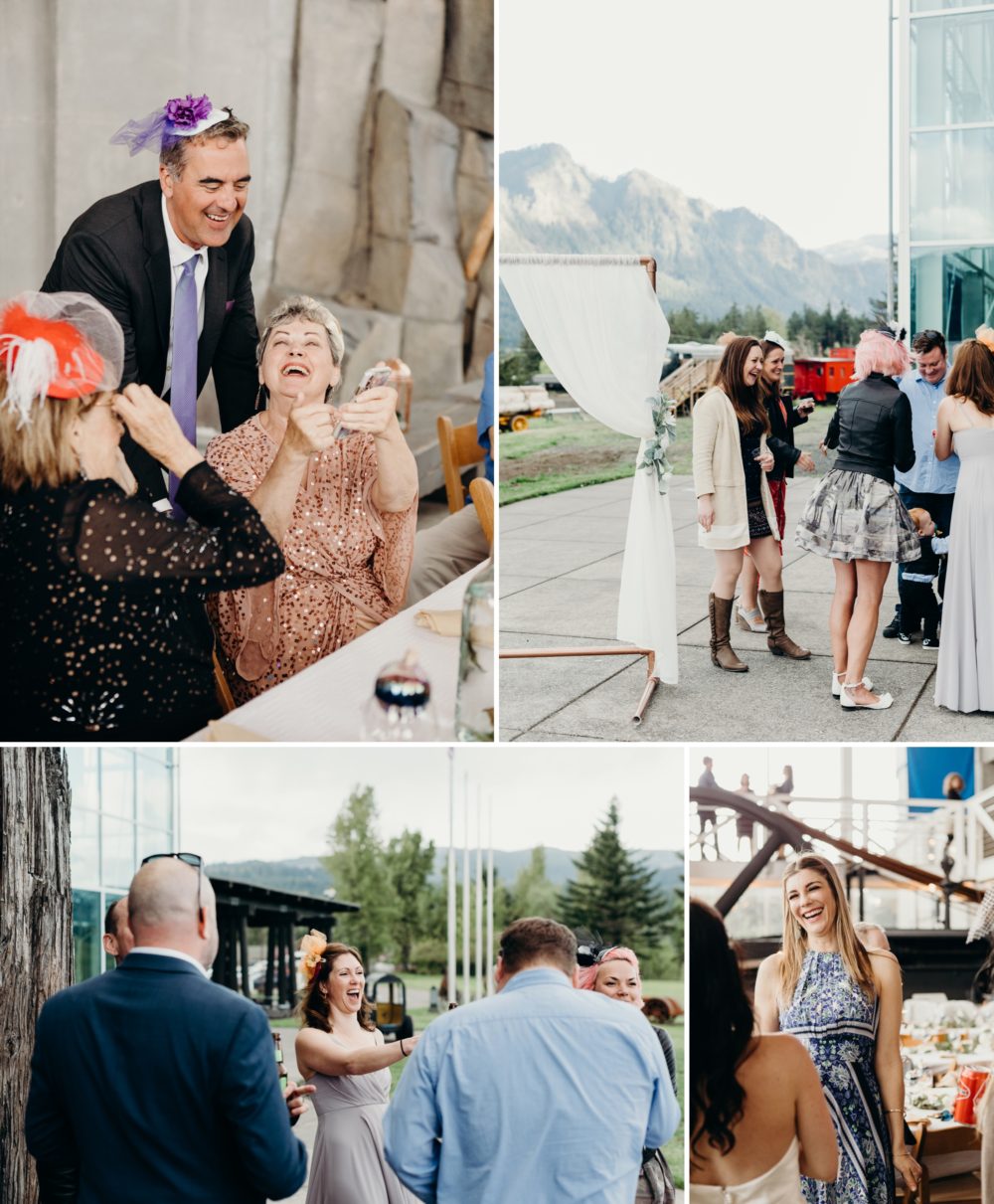 Candid wedding photography at Interpretive Center Museum wedding by Briana Morrison Photography