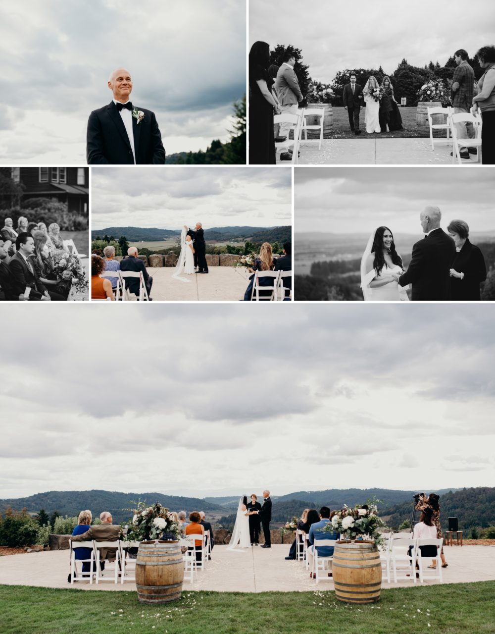 An incredibly beautiful wedding ceremony at Youngberg Hill  - by Portland Wedding Photographer, Briana Morrison