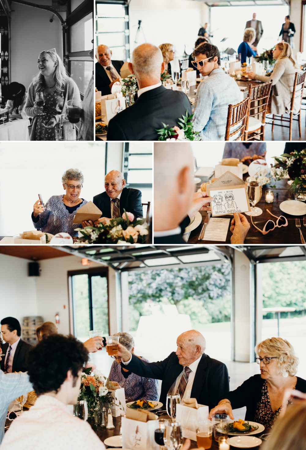 Wedding reception shenanigans at Youngberg Hill - by Pacific Northwest Wedding Photographer, Briana Morrison