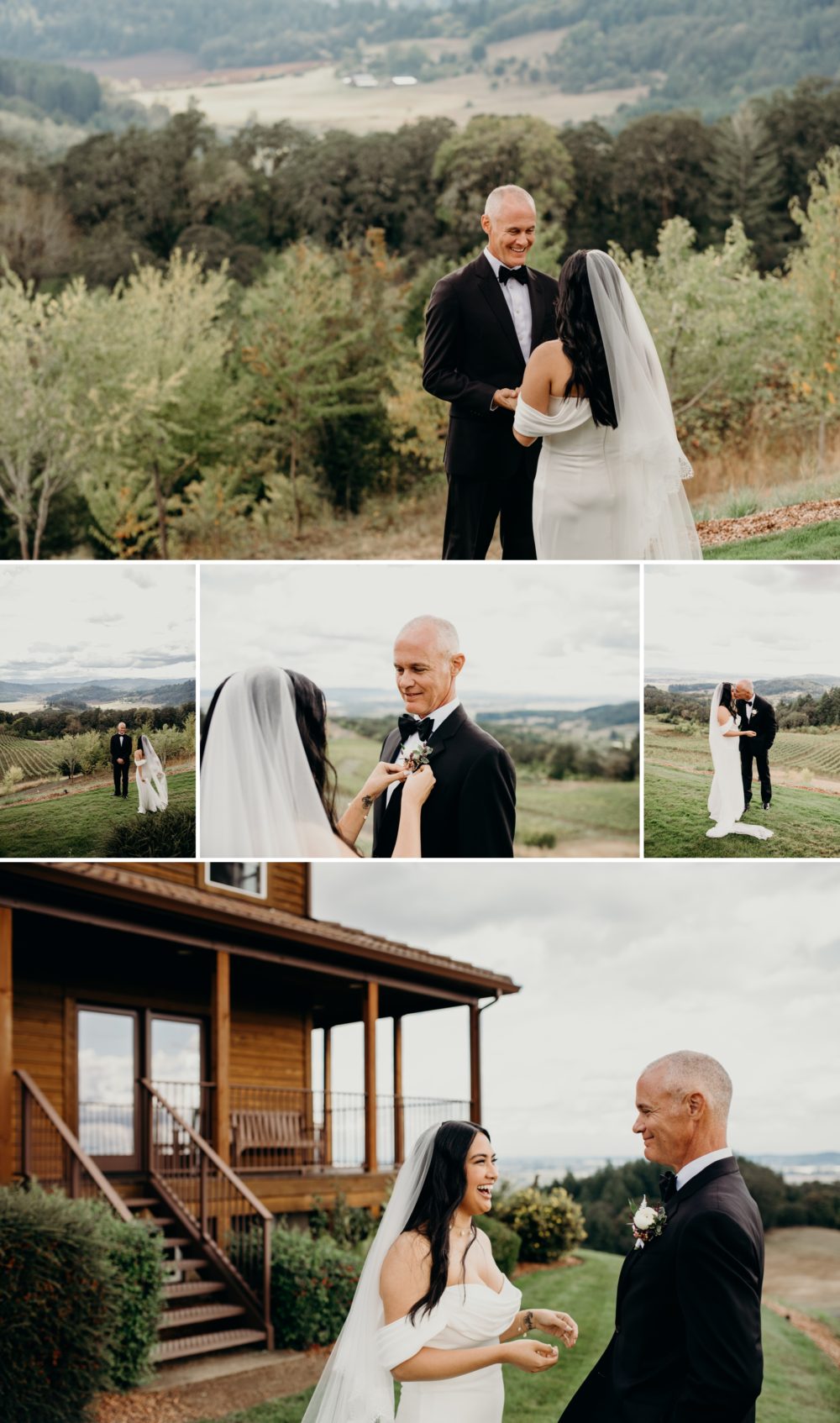 First look goodness! - by Youngberg Hill Wedding Photographer, Briana Morrison