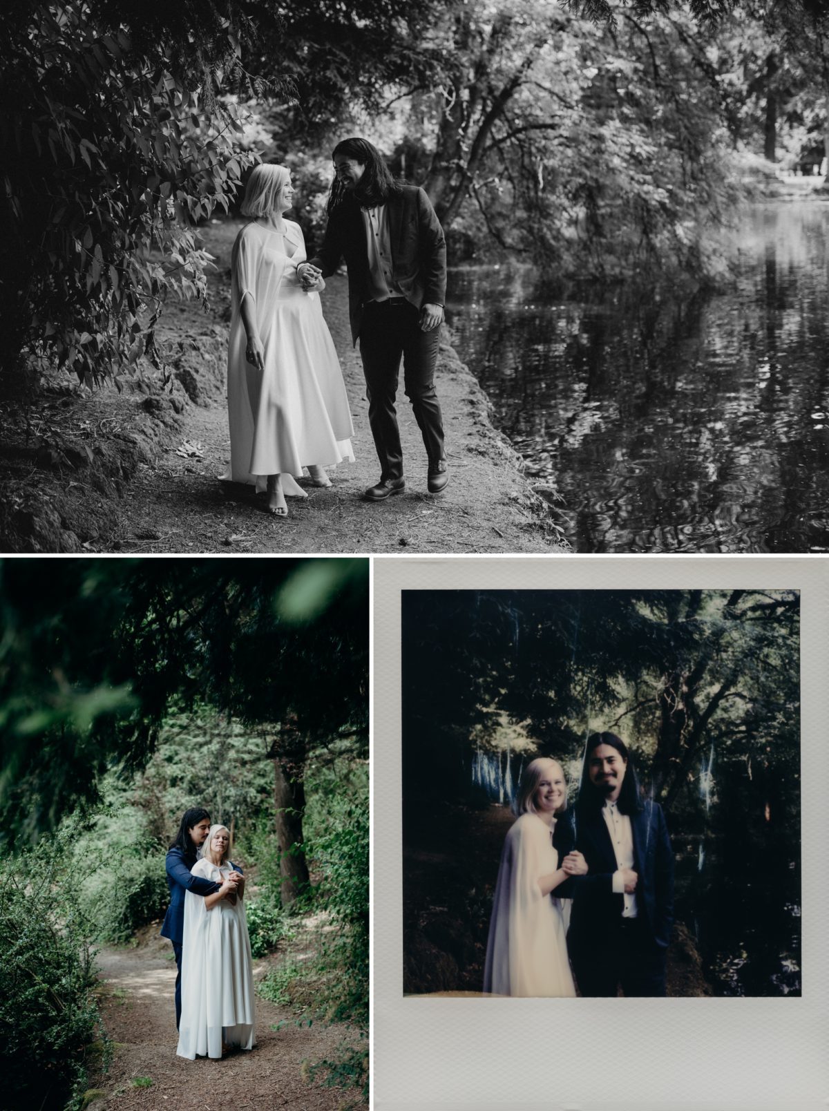 Polaroid wedding photography by Briana Morrison