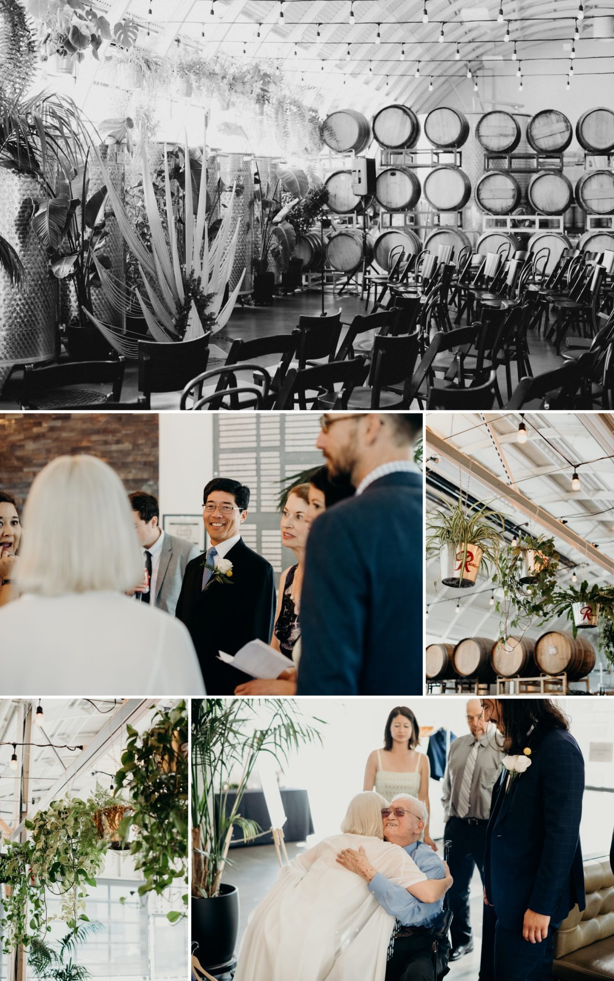 Candid wedding photography at Coopers Hall in Portland, OR by Briana Morrison Photography