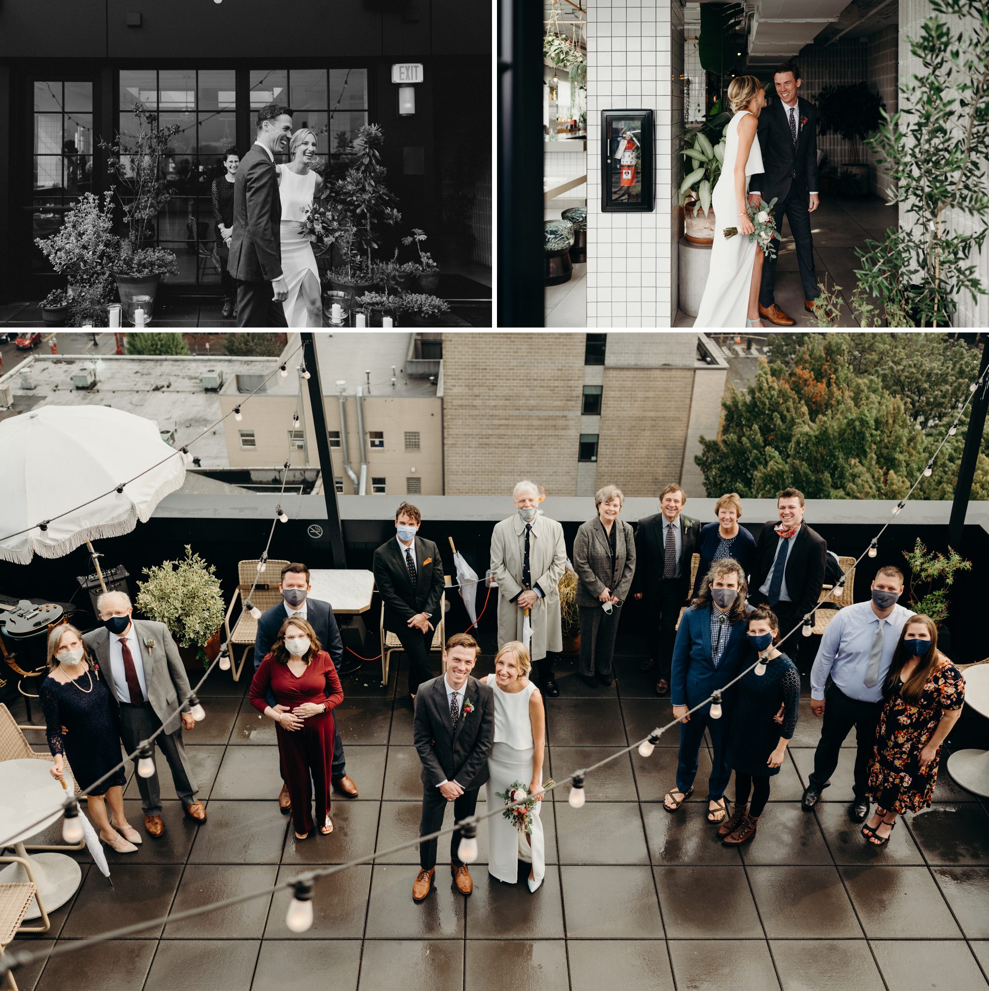A rooftop ceremony at Tope in Portland, OR