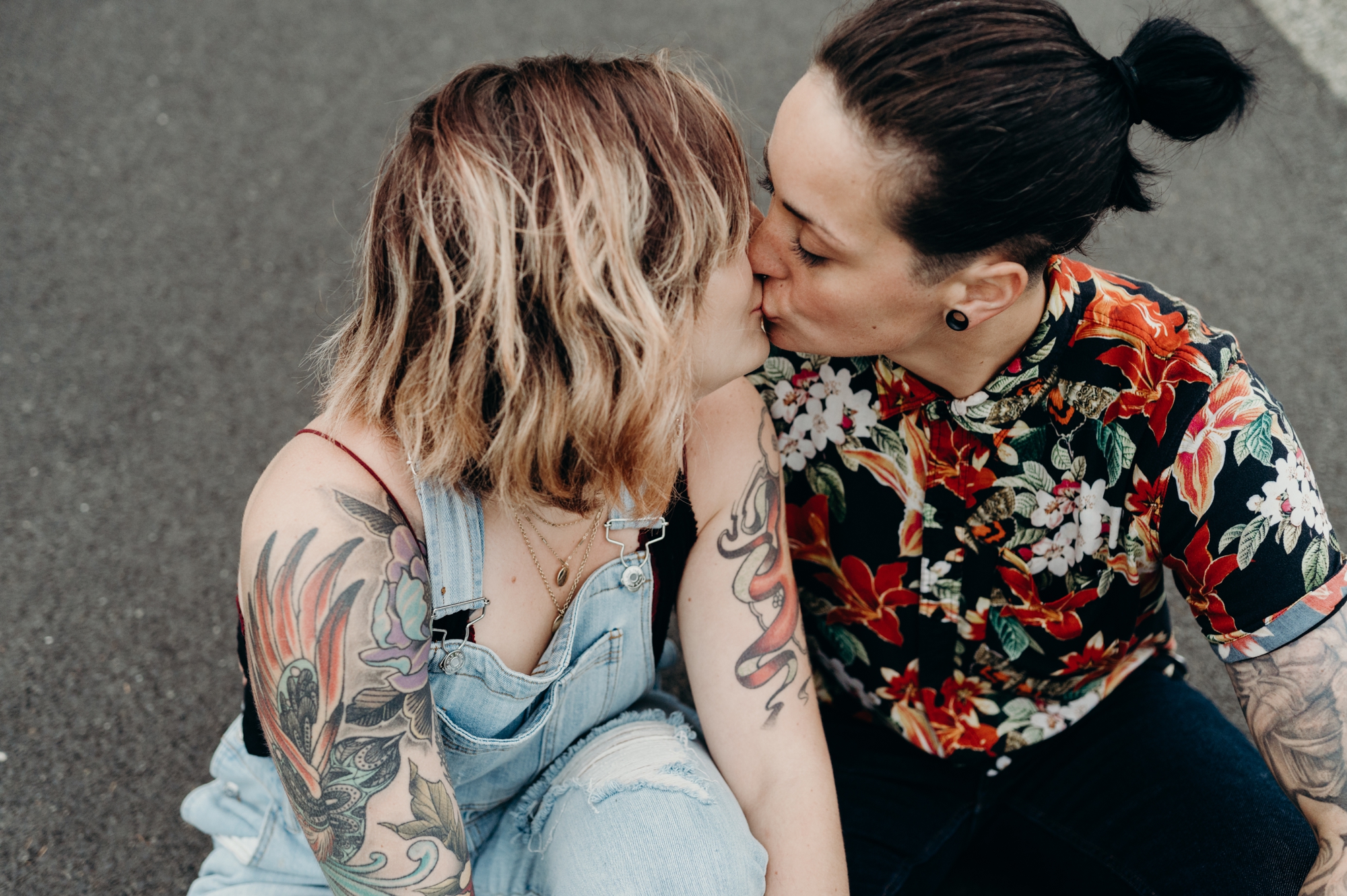 LGBTQ Cape Disappointment Engagement Session by Briana Morrison Photography