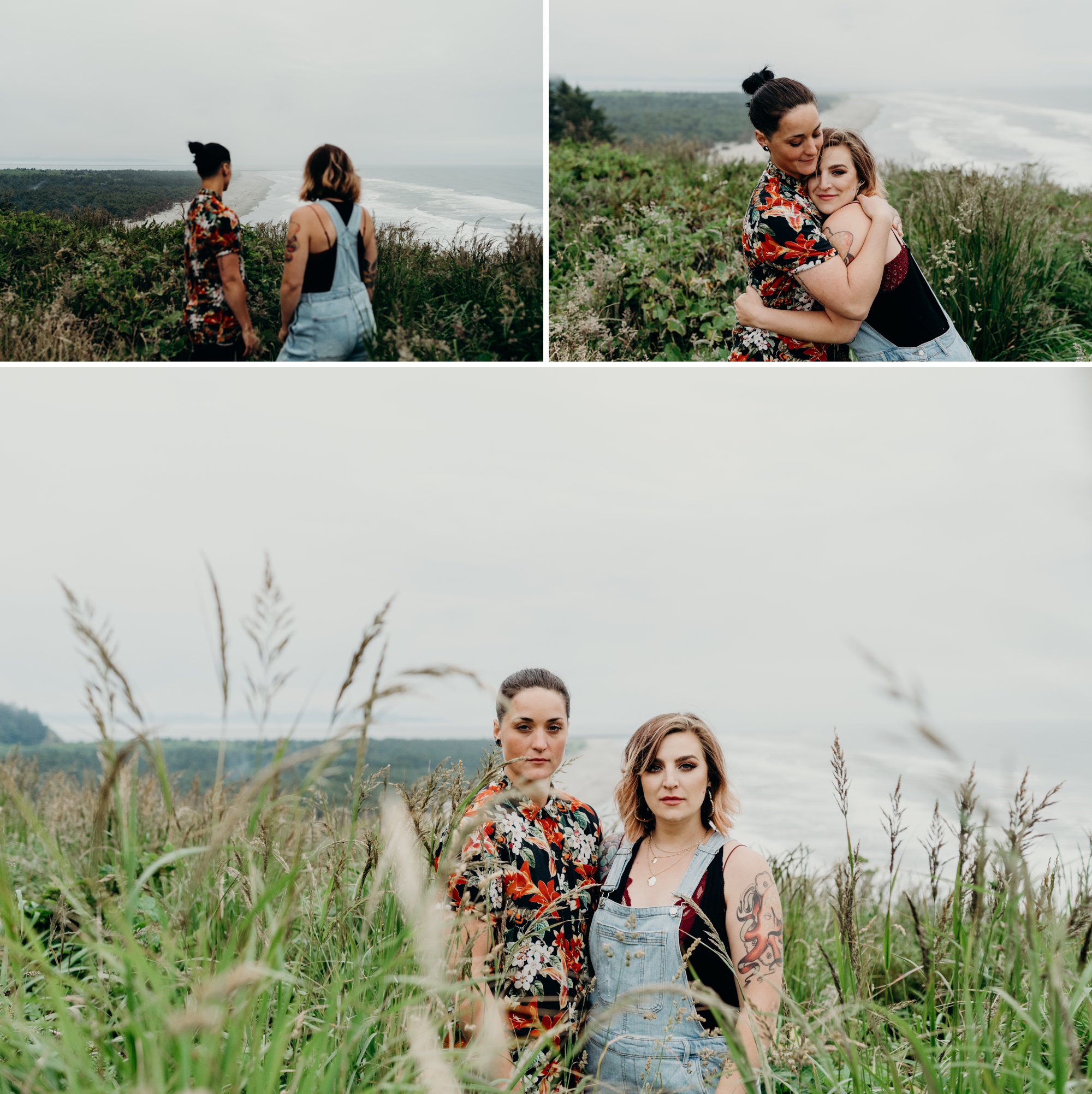 Cape Disappointment Engagement Session by Briana Morrison Photography