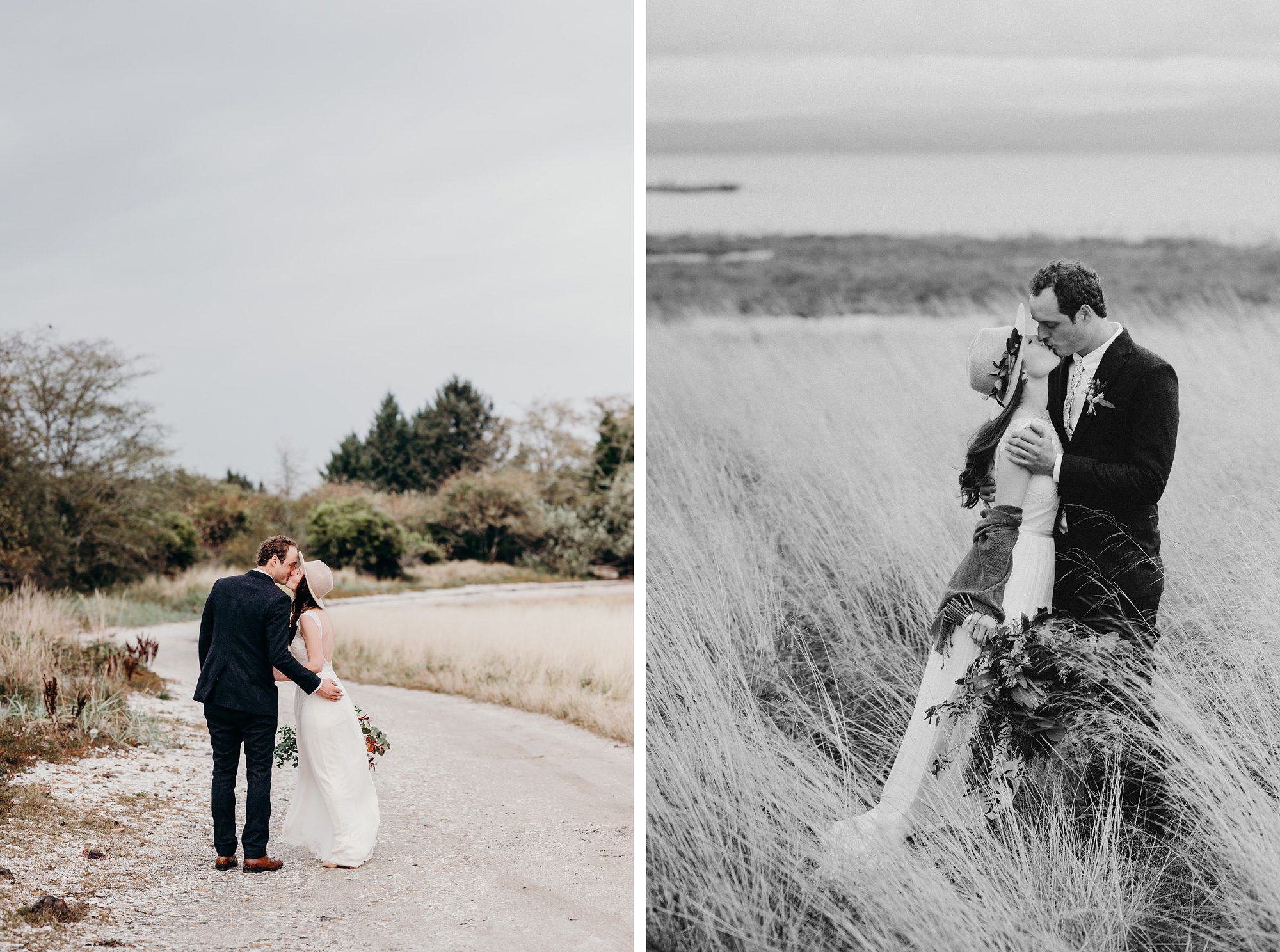 Bride & Groom in the Dunes by Briana Morrison Photography