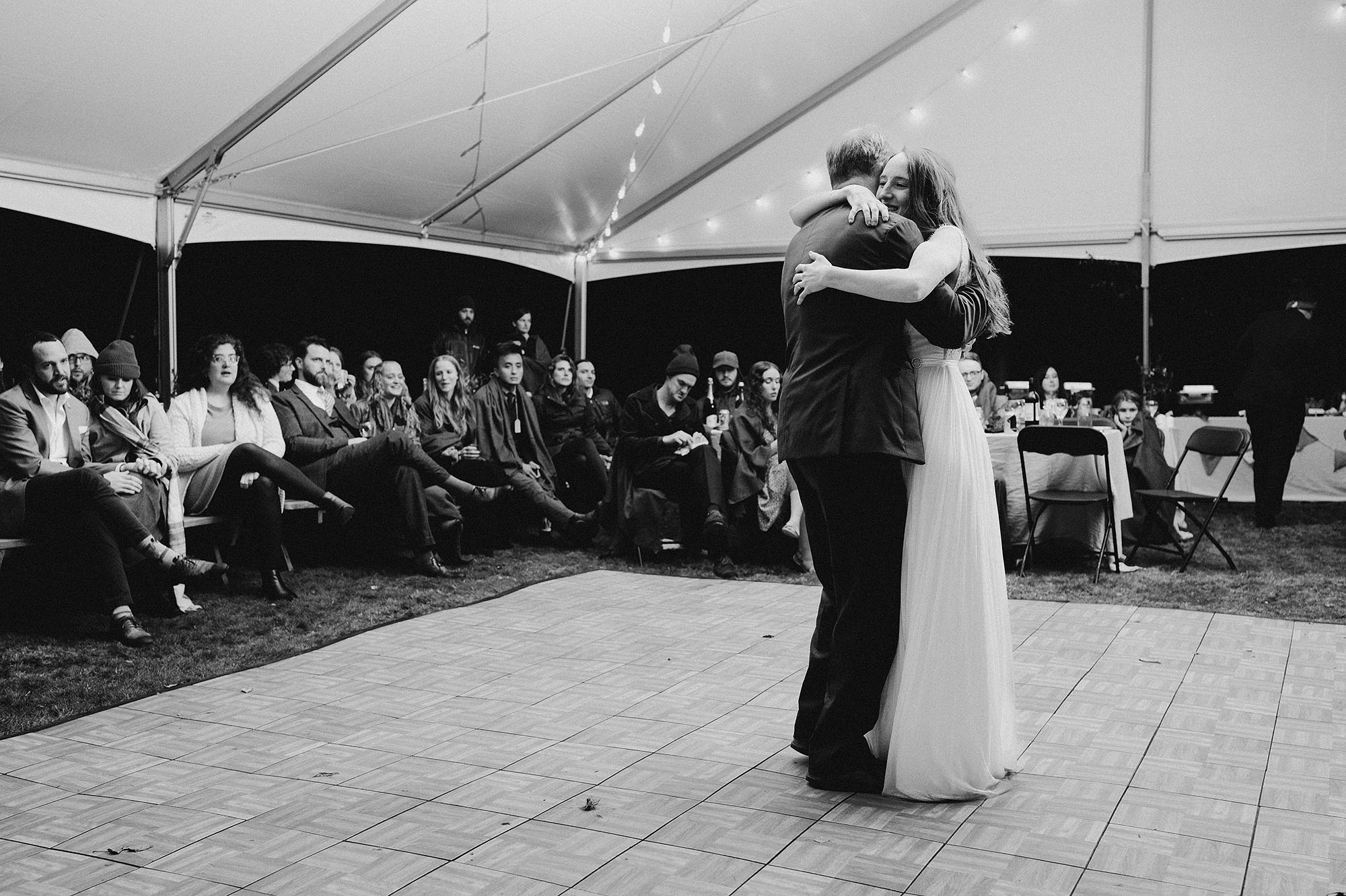 Long Beach Peninsula Wedding Father Daughter Dance by Briana Morrison Photography