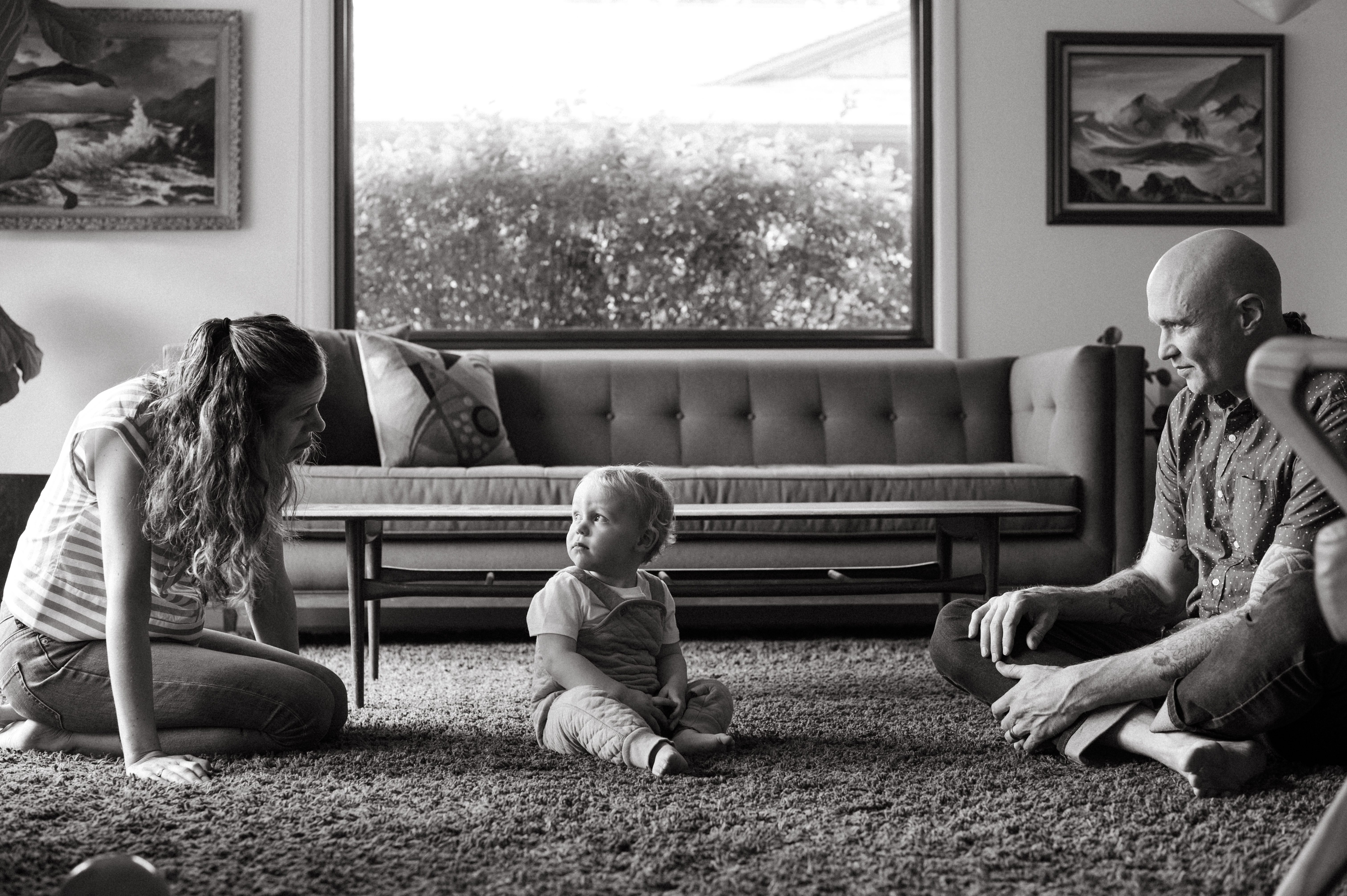 Candid family portrait photography in Portland