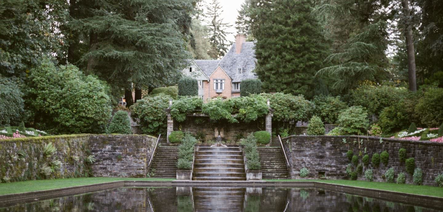 The beautiful Fir Acres Estate at Lewis & Clark College.