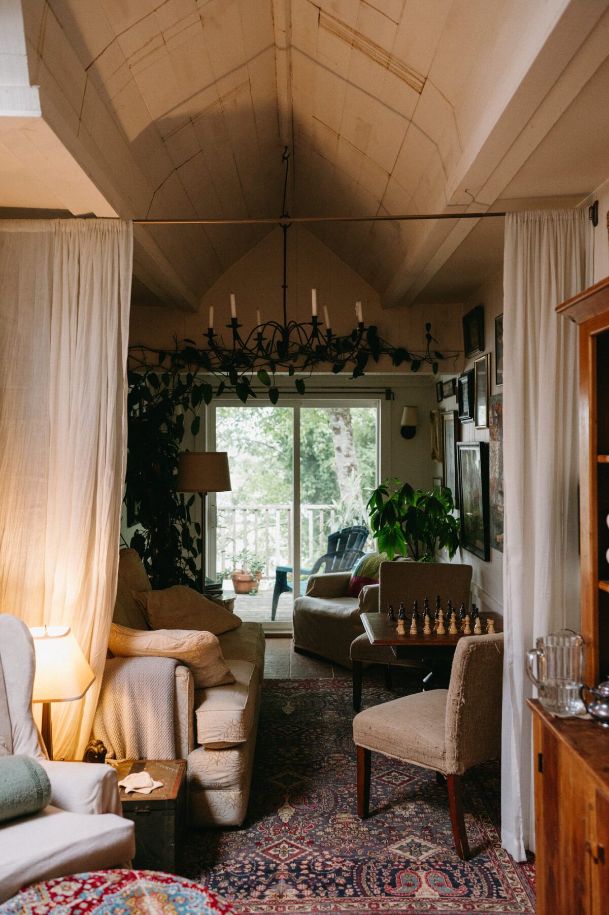 Inside the upstairs portion of the Salmonberry Inn in Lincoln City, OR
