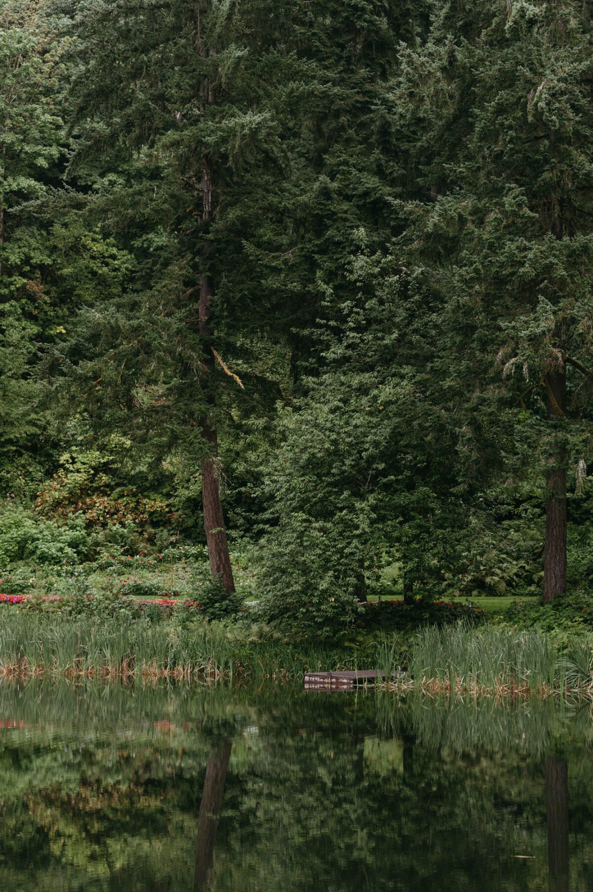 View of the lake at Bridal Veil Lakes
